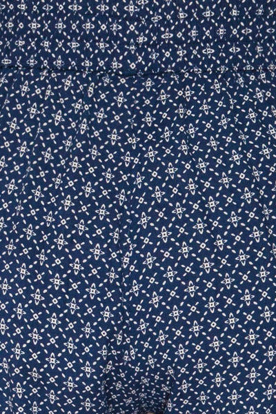Catacocha Blue Floral Tapered Lightweight Pants | La Petite Garçonne