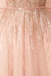 Catalina Pink Sparkling A-Line Tulle Dress | Boutique 1861 fabric