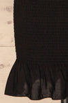 Catambas Black Ruffled Cocktail Dress | La petite garçonne bottom