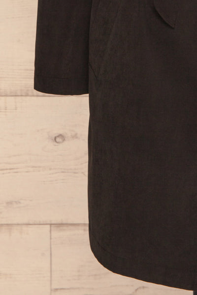 Catimbo Black Tencel Midi Jacket w/ Belt | La petite garçonne bottom