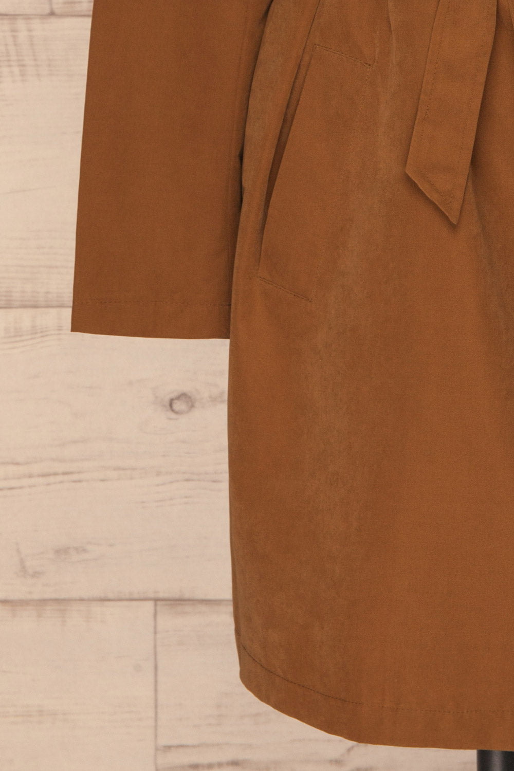 Catimbo Brown Tencel Midi Jacket w/ Belt | La petite garçonne bottom 