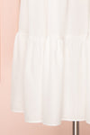 Catolie White Layered Midi Dress w/ Frills | Boutique 1861 bottom