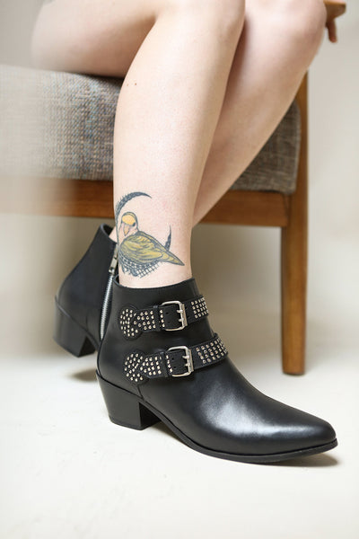 Cayenne Black Ankle Boots with Buckles | La Petite Garçonne Chpt. 2 2