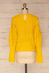 Ceprano Yellow Knitted Sweater | La petite garçonne back view