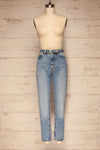 Ceyras Light Washed Denim Jeans | La petite garçonne  front view