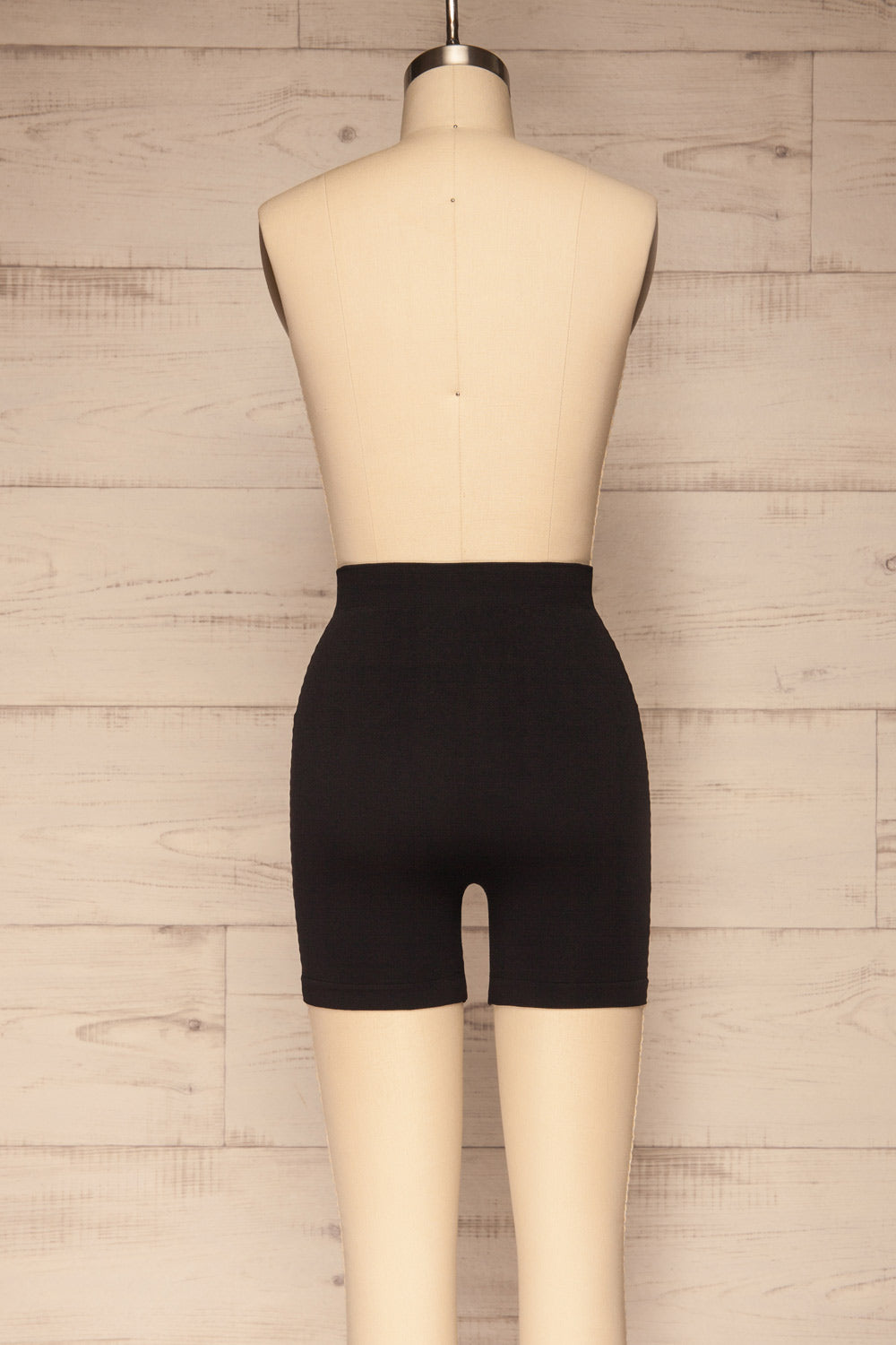 Chalcis Black Cycling Shorts | La petite garçonne back view