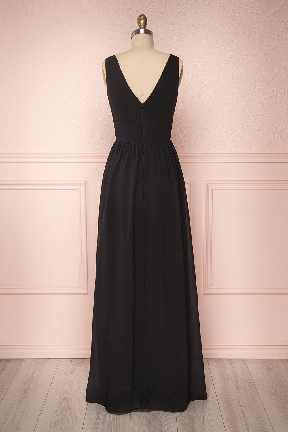 Chalva Black | Chiffon Dress