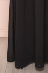 Chalva Noir | Robe Maxi à Bretelles Larges