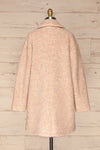 Chania Blush Pink Double Breasted Wool Coat | La Petite Garçonne back view