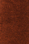 Chania Rust Brown Double Breasted Wool Coat | La Petite Garçonne fabric detail