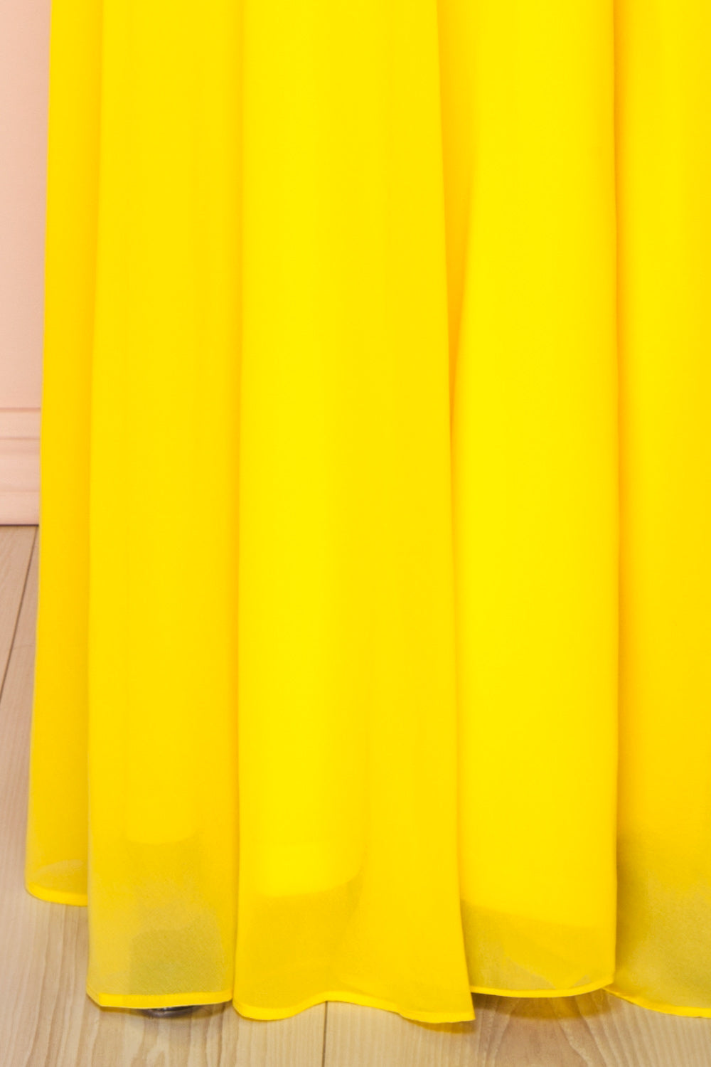 Chantay Yellow A-Line Maxi Dress w/ Lace | Boutique 1861 bottom 
