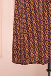 Charissa Colourful Patterned Short A-Line Dress | Boutique 1861