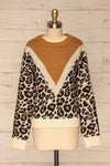 Chatham Leopard Knit Sweater | Tricot | La Petite Garçonne front view