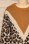 Chatham Leopard Knit Sweater | Tricot | La Petite Garçonne front close-up