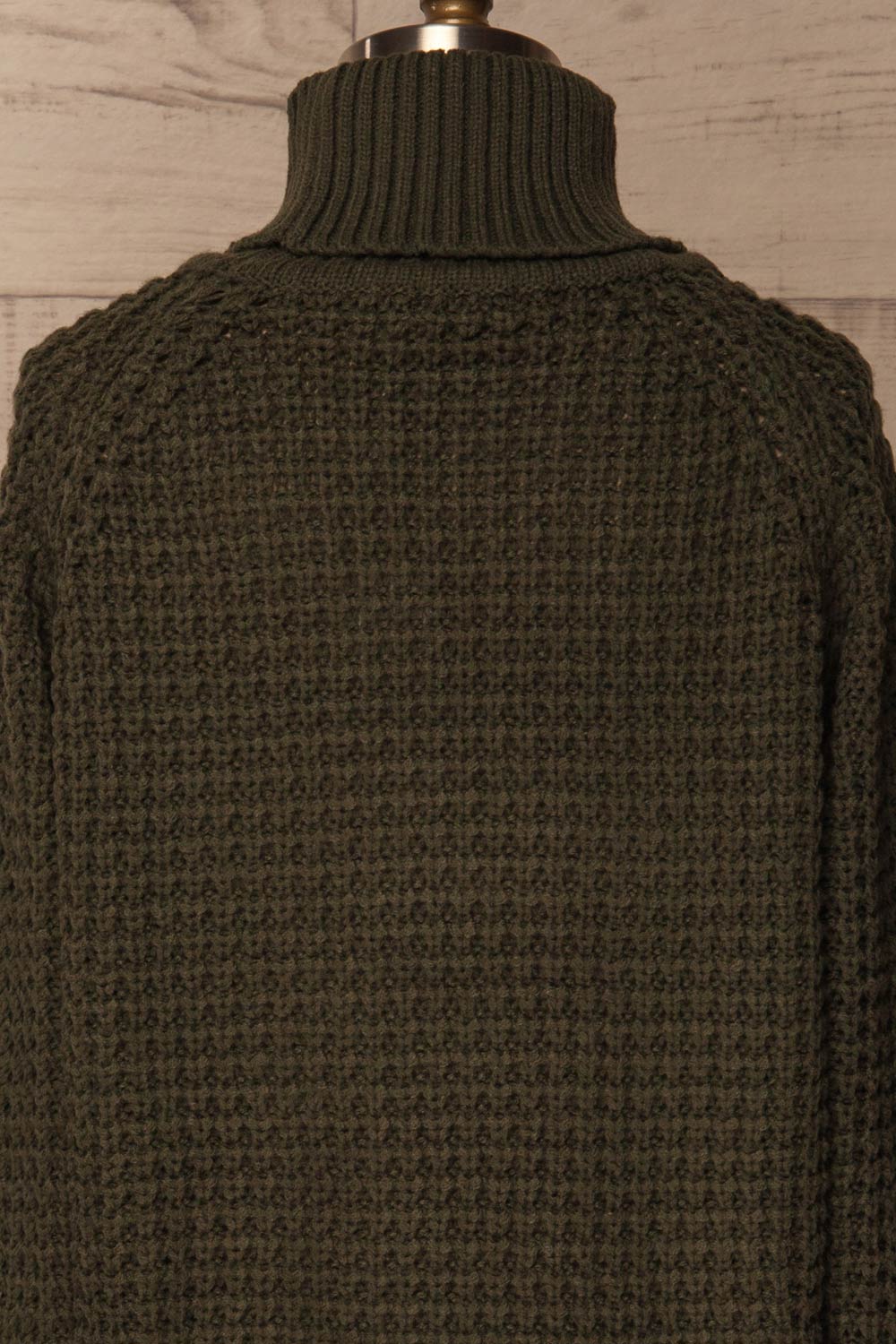 Chernivtsi Olive Green Oversized Knit Sweater | La Petite Garçonne 7