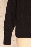 Chimay Anis Black Knit Sweater  | BOTTOM  CLOSE UP | La Petite Garçonne