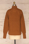 Chimay Muscade Brown Knit Sweater  | BACK VIEW | La Petite Garçonne