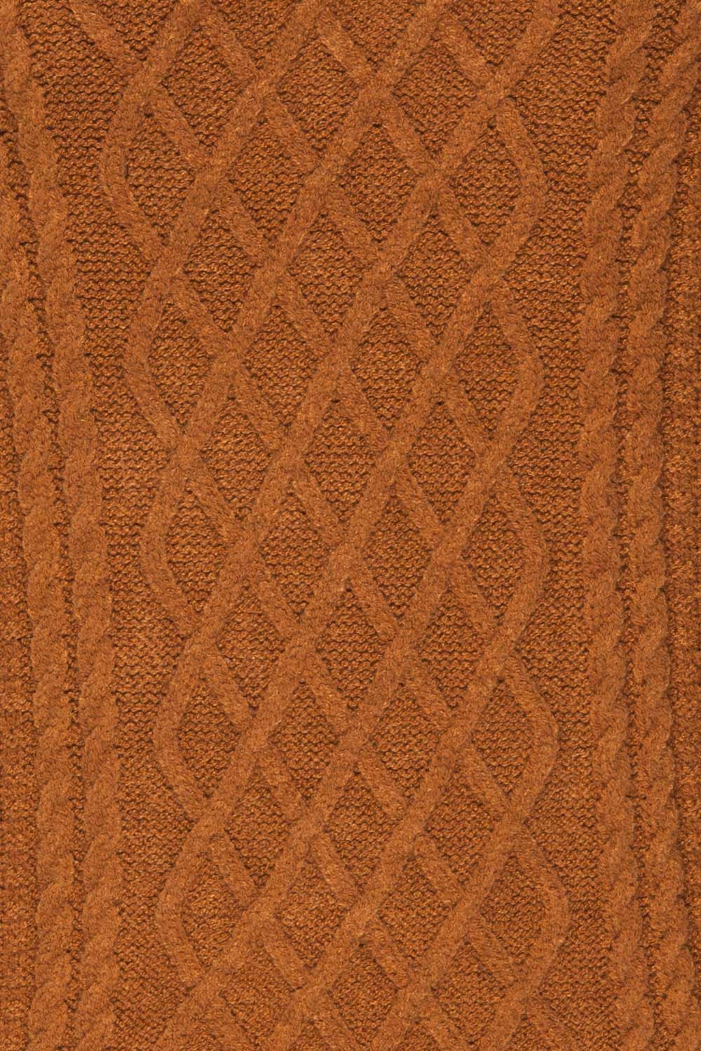 Chimay Muscade Brown Knit Sweater  | TEXTURE DETAIL | La Petite Garçonne