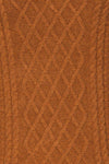 Chimay Muscade Brown Knit Sweater  | TEXTURE DETAIL | La Petite Garçonne