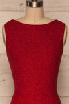 Chimborazo Red Mermaid Dress | Robe Rouge front close up | La Petite Garçonne