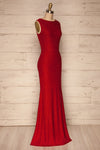 Chimborazo Red Mermaid Dress | Robe Rouge side view | La Petite Garçonne