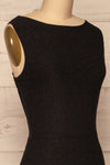 Chimborazo Black Mermaid Maxi Dress | La petite garçonne side close-up