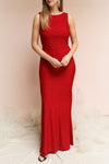 Chimborazo Red Mermaid Dress | Robe Rouge | La Petite Garçonne on model