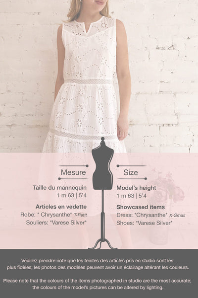Chrysanthe White Openwork Lace Short Dress | Boutique 1861 template
