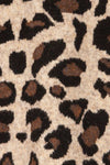 Chrzanow Beige Leopard Printed Knit Cardigan | La Petite Garçonne fabric detail