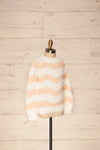 Cintia Light Mini Kids White & Blush Knit Sweater | La Petite Garçonne side view