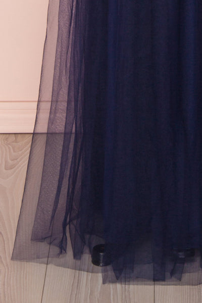 Claudina | Blue Mesh Gown