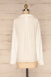 Clonmel Blanc White V-Neck Shirt back view | La Petite Garçonne