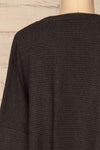 Cloppenburg Grey Ribbed Sweater | Tricot | La Petite Garçonne back close-up