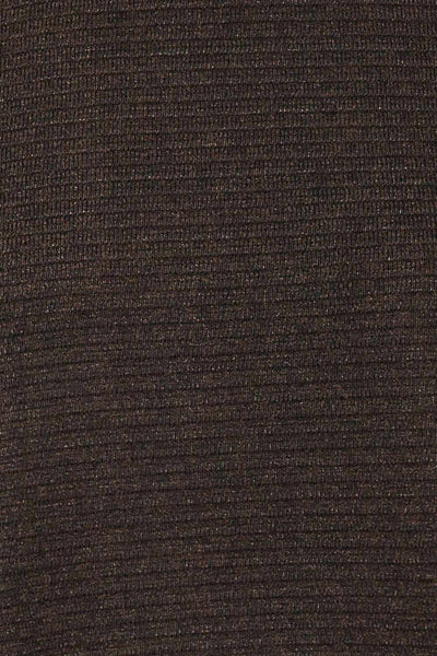 Cloppenburg Grey Ribbed Sweater | Tricot | La Petite Garçonne fabric detail