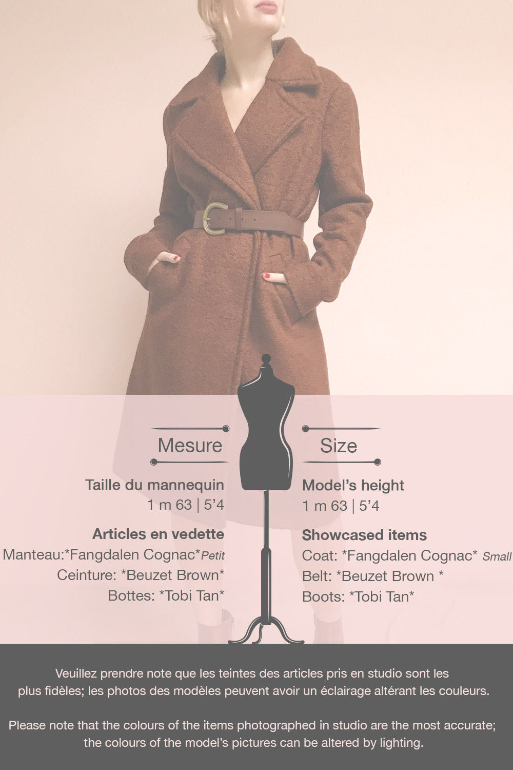 Fangdalen Cognac Brown Coat | Manteau Brun | La Petite Garçonne template