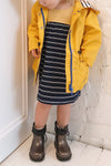 Lillou Mini Black Kids Colourful Glitter Rain Boots | Boutique 1861 model look