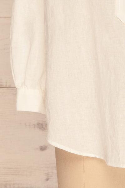 Cobh Off White Linen Oversize Top | La petite garçonne bottom