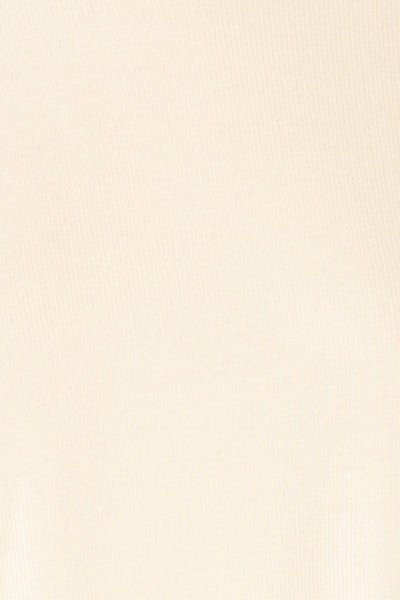 Coek Cream Long Sleeve Top | La petite garçonne fabric