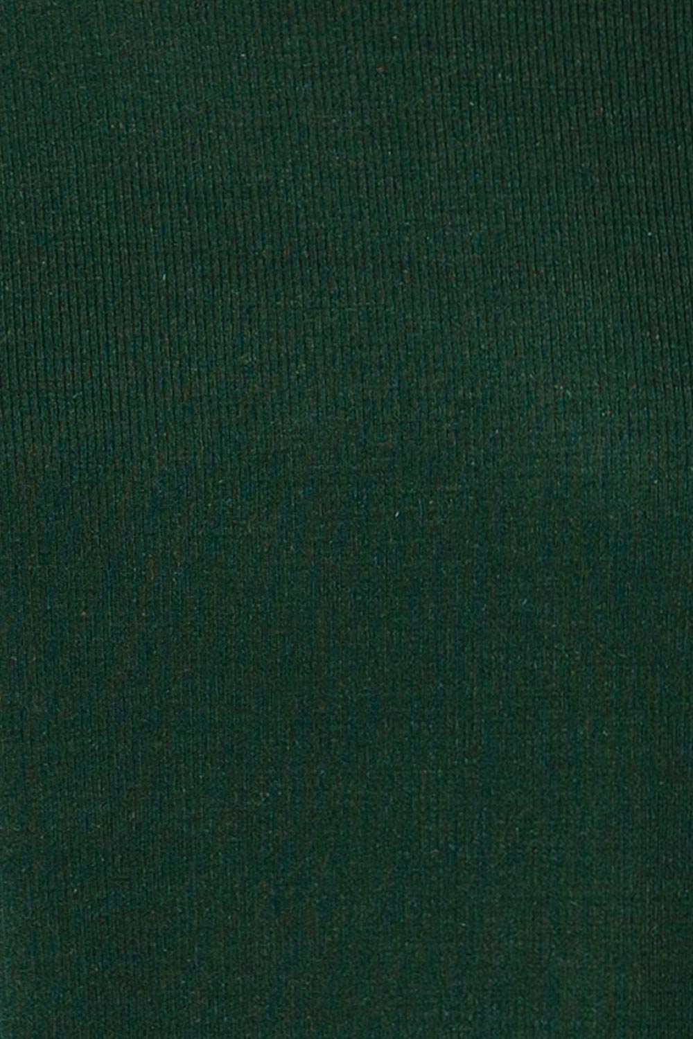 Coek Dark Green Long Sleeve Top | La petite garçonne fabric 