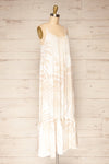Cognosco White Tropical Patterned Maxi Dress | Boutique 1861 side view