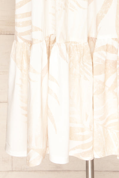 Cognosco White Tropical Patterned Maxi Dress | Boutique 1861 bottom