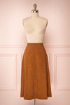 Colditz Brown Corduroy A-Line Midi Skirt | Boutique 1861 front view