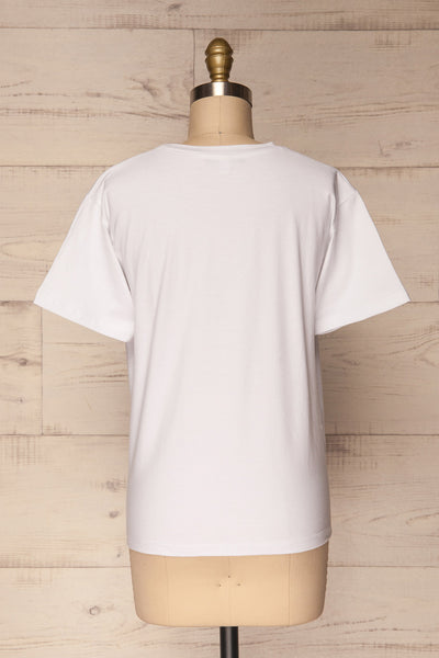 Corinthe White Short Sleeved T-Shirt | La Petite Garçonne 6