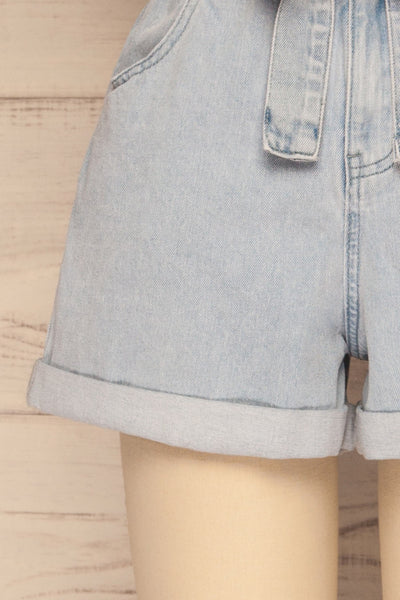 Cotacachi Light Blue Denim Shorts | La petite garçonne bottom