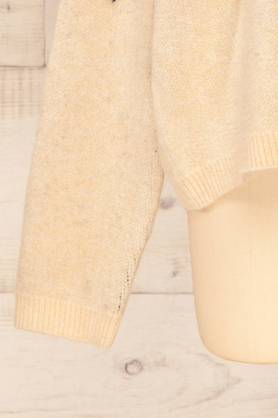 Cugir Navy Patterned Knit Sweater | La petite garçonne bottom