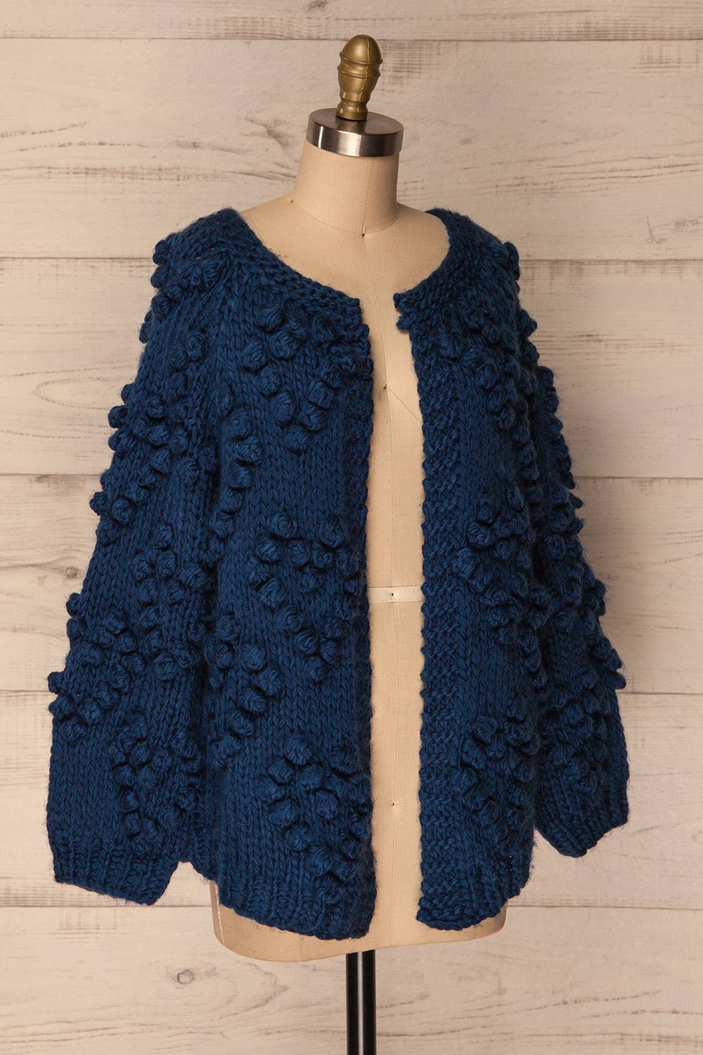 Cunski Oversized Dark Blue Knit Open Jacket | La Petite Garçonne 4