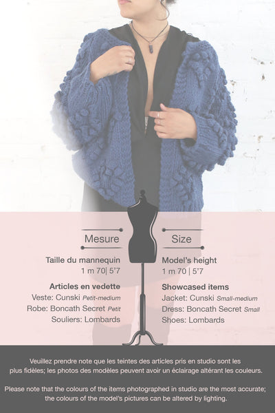 Cunski Oversized Dark Blue Knit Open Jacket | La Petite Garçonne 9
