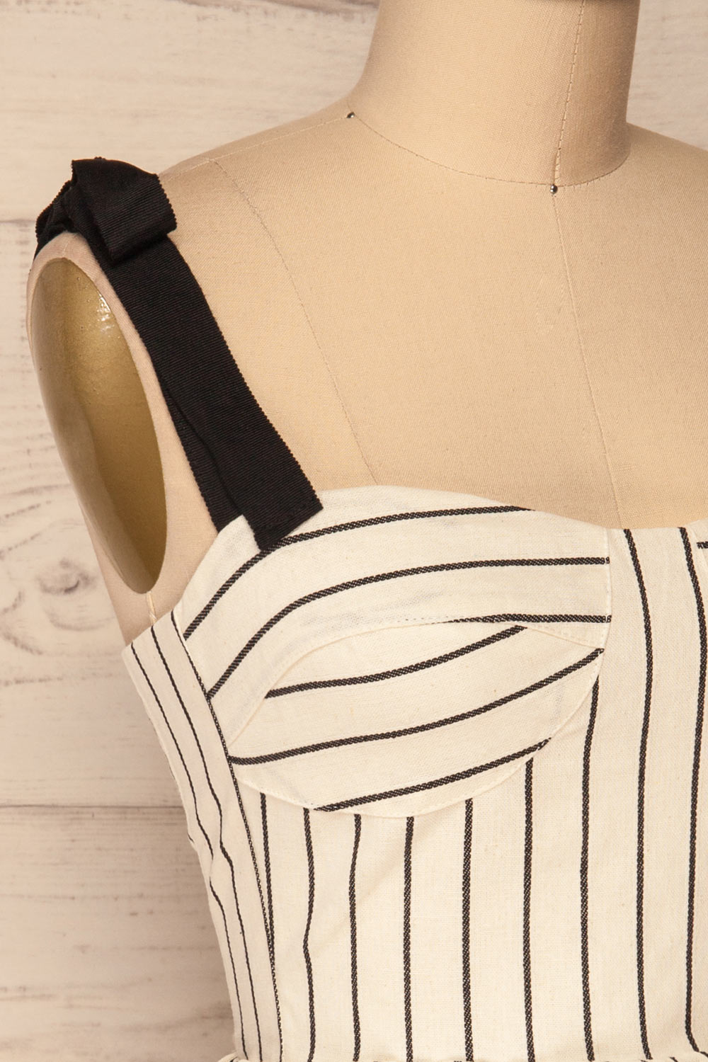 Daarud White & Black Striped Peplum Camisole | La Petite Garçonne 4