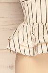 Daarud White & Black Striped Peplum Camisole | La Petite Garçonne 7