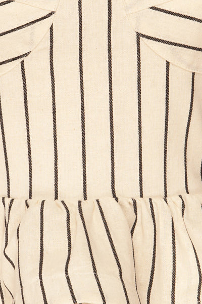 Daarud White & Black Striped Peplum Camisole | La Petite Garçonne 8